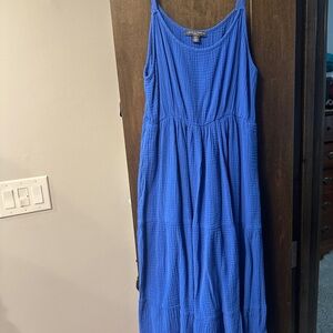 Chelsea & Theodore Vibrant Blue Maxi Dress 100% cotton
